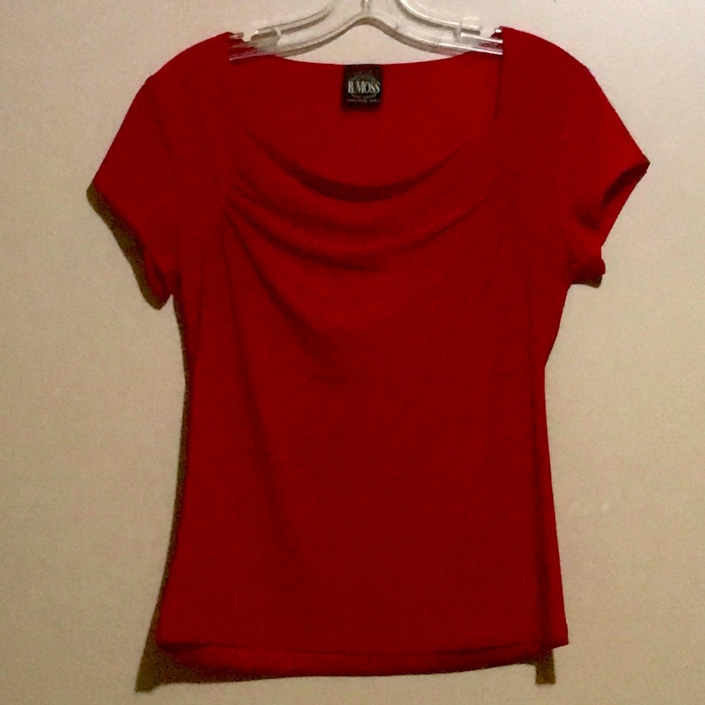 B.Moss Shirt Sleeve Dressy Top Size Small